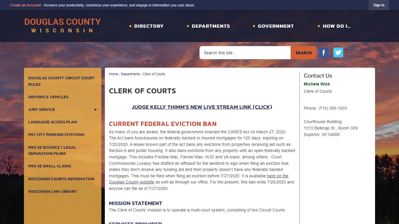 Clerk of Courts | Douglas County, WI - Official Website