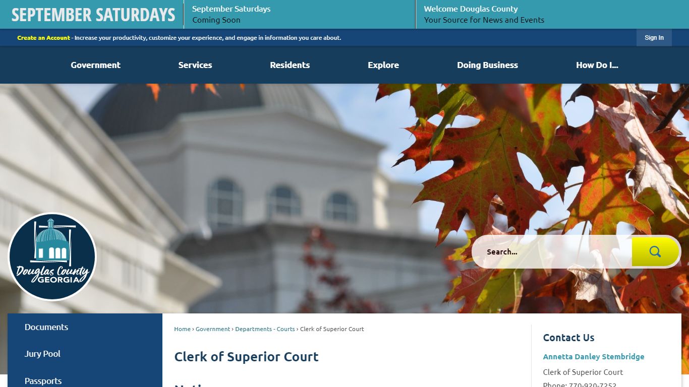 Clerk of Superior Court | Douglas County, GA